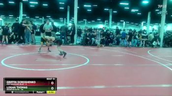 68 lbs Round 3 (10 Team) - Griffin Doroshenko, Mat Assassins Blue vs Logan Thomas, Brawler Elite