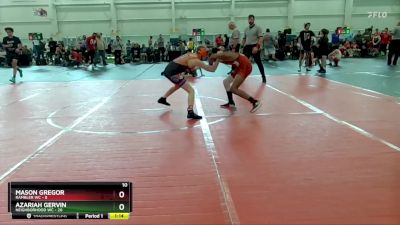 96 lbs Round 3 (10 Team) - Azariah Gervin, Neighborhood WC vs Mason Gregor, Rambler WC