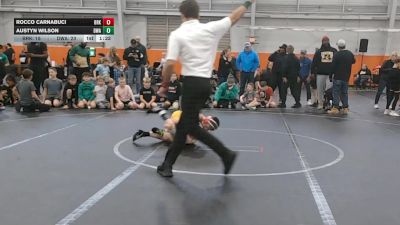 76 lbs Round 5 (6 Team) - Austyn Wilson, Donahue WA vs Rocco Carnabuci, Brecksville