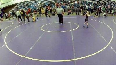 10U Boys - 67 lbs Champ. Round 1 - Steven Martinez, Midwest Regional Training Center vs Enzo McCormick, Michigan Matcat Wrestling Club