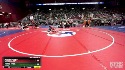 2A-165 lbs Cons. Round 2 - Avery Posey, Wyoming Indian vs Rudy Hall, Lovell