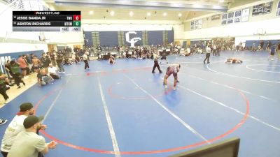 132 lbs Cons. Round 4 - Jesse Banda Jr, Threshold Wrestling Club vs Ashton Richards, Mantanona Training Center MTC