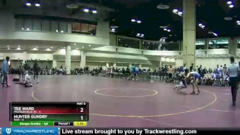 126 lbs Round 1 (16 Team) - Hunter Gundry, RAW vs Tee Ward, Michigan Blue AS