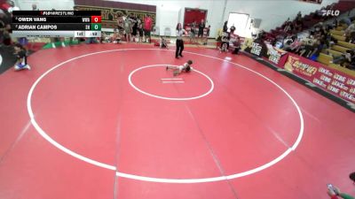 43 lbs Round 1 - Adrian Campos, SoCal Hammers vs Owen Vang, Wright Wrestling Academy