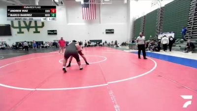 285 lbs Champ. Round 1 - Andrew Ruiz, CSDR vs Marco Ramirez, Wilson/Long Beach