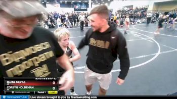 92 lbs Quarterfinal - Blake Nevils, AR vs Corbyn Holdeman, WI