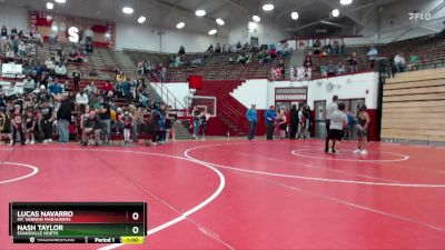 117-129 lbs Round 2 - Nash Taylor, Evansville North vs Lucas Navarro, Mt. Vernon Marauders