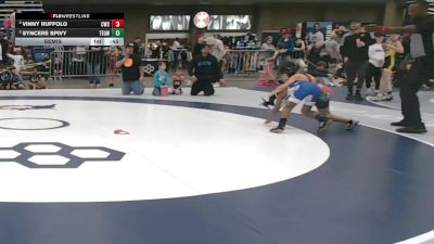 70 lbs Semis - Syncere Spivy, Toss Em Up Wrestling Academy vs Vinny Ruffolo, Chesterton Wrestling Club