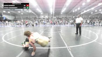 126 lbs Rr Rnd 3 - David Bowman, The Asylum Red vs Ethan Cronkright, Blue Shell Wrestling Club
