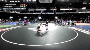 120 lbs Cons. Round 5 - Kaden Christman, Lake Roosevelt vs Rocky Little, Gonzaga Prep