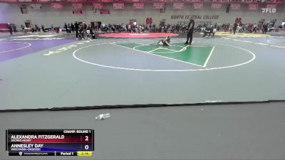 124 A Champ. Round 1 - Alexandra Fitzgerald, Sacred Heart vs Annesley Day, Wisconsin-Ohskosh