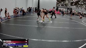 126 lbs Round 6 (8 Team) - Mia Frasca, FIWC Sassy Lassies vs Emily Strickland, Full Circle