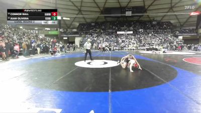 Boys 4A 106 lbs Cons. Round 2 - Connor Ball, Kamiakin vs Juan Olivera, Eisenhower