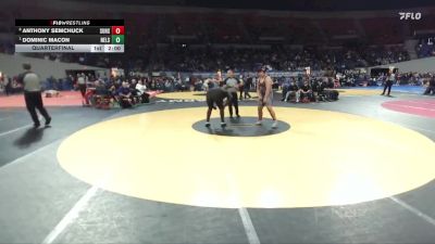 6A Boys 285 lbs Quarterfinal - Dominic Macon, Nelson Boys vs Anthony Semchuck, Sunset Boys