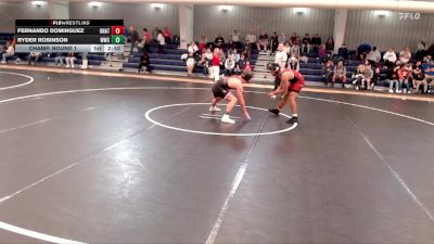 157 lbs Champ. Round 1 - Ryder Robinson, Western Wyoming College vs Fernando Dominguez, Unattached