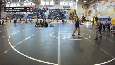 190 Blue Cons. Semi - Nicolas Frangoulidis, Wellington Community Hs vs Ayden Lombardo, Wellington Community Hs