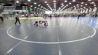 84 lbs Round 3 (12pm Friday) - John Jj Martinez, Cali Red vs Adam Hagenbuch, Dynasty Black