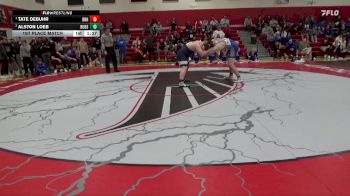 285 lbs 1st Place Match - Tate DeBuhr, Dike-New Hartford vs Alston Loeb, Hudson