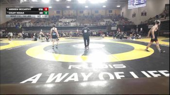 150 lbs Quarterfinal - Andrew McCarthy, New York Military Academy vs Colby Houle, Nmh