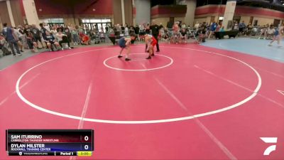 138 lbs Champ. Round 2 - Sam Iturrino, Carrollton Thunder Wrestling vs Dylan Milster, Rockwall Training Center