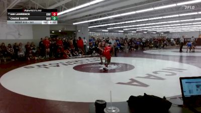 141 lbs Champ. Round 1 - Chase Smith, Augsburg vs Ian Lawrence, Central