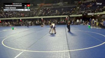 80 lbs Cons. Round 3 - Magdalen Rauenhorst, Summit Wretling Academy vs Cora Newman, Rochester Panther Wrestling