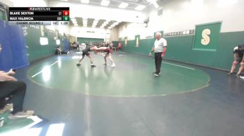 126 lbs Champ. Round 2 - Blake Sexton, Cherokee Trail vs Max Valencia, Corona Del Sol
