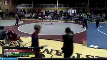 160 lbs Cons. Round 6 - Zeke Crockett, Jenkins High School (Chewelah) vs Kameron Pfiefer, Central Valley