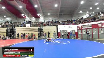 53-58 lbs Round 2 - Dawson Brown, Indian Creek WC vs Connor Prozanski, Milan Tribe