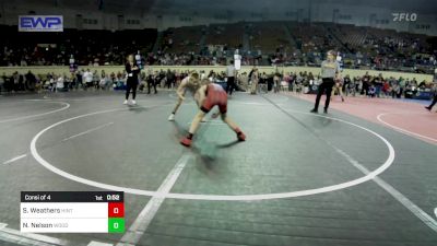 80 lbs Consi Of 4 - Skyler Weathers, Hinton Takedown Club vs Noah Nelson, Woodward Youth Wrestling