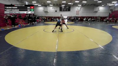 134 lbs Cons. Round 1 - Brett Coleman, Fortuna vs Silven Yoder, Arcata