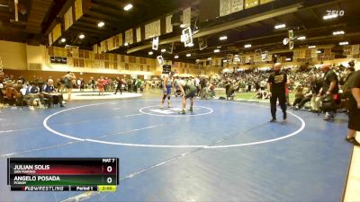 215 lbs Champ. Round 3 - Angelo Posada, Poway vs Julian Solis, San Marino