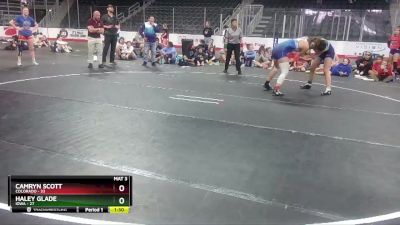 W 144 lbs Round 1 (3 Team) - Haley Glade, Iowa vs Camryn Scott, Colorado