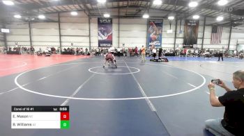 145 lbs Consi Of 16 #1 - Evan Mason, NC vs Breck Williams, AZ