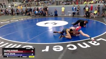 132 lbs Cons. Semi - Bryce Zeiler, Chugach Eagles Wrestling Club vs Alvino Vasquez, Bethel Freestyle Wrestling Club