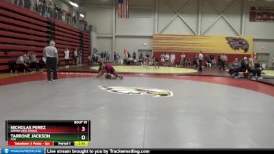 157 lbs Quarterfinal - Nicholas Perez, Grand View (Iowa) vs Tarrone Jackson, Coe