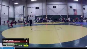 133 lbs Cons. Round 2 - Zack Flowers, Western State Colorado University vs Landon Crews, Central Christian College (KS)