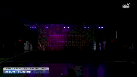 MB Elite - Diamonds [2025 L1 Youth - D2 - Medium Day 1] 2025 Cheer Power Holiday Showdown Houston