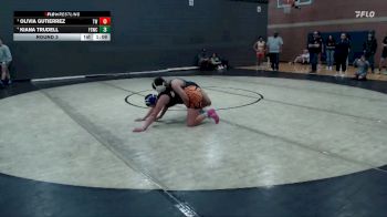 130 lbs Round 3 - Olivia Gutierrez, TW Wrestling vs Kiana Trudell, Fighting Squirrels Wrestling Club