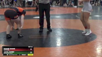 130 lbs Champ. Round 2 - Caiya Combs, DELAWARE HAYES vs Evanie Shank, NAPOLEON