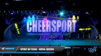 Spirit of Texas - Royal Queens [2021 L4 Senior - Small - B Day 2] 2021 CHEERSPORT National Cheerleading Championship