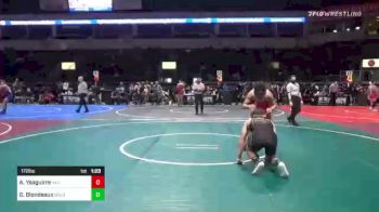 172 lbs Semifinal - Aidan Ysaguirre, Valiant College Prep vs Gavin Blondeaux, Gold Rush