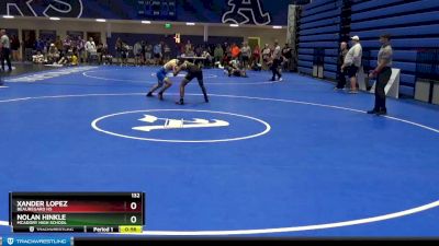 132 lbs Cons. Round 1 - Nolan Hinkle, McAdory High School vs Xander Lopez, Beauregard HS