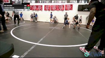 49 lbs Round Of 16 - Bo Golden, Team Nomad vs Logan Welch, Harrah Little League Wrestling