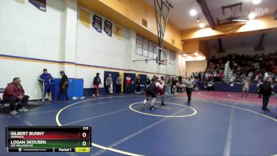 215 lbs Round 2 - Gilbert Bunny, Shiprock vs Logan Skousen, Lee Williams HS