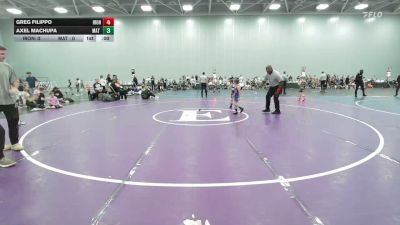 52 lbs Rr Rnd 3 - Greg Filippo, Iron Faith Gold - EL vs Axel Machupa, Mat Warriors Orange K6 - EL