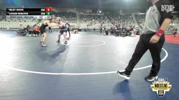 B5A-285 lbs Semifinal - Logan Skelton, Shawnee vs Riley Hicks, Coweta
