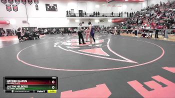 190 lbs Cons. Round 1 - Justin Hilberg, Columbia (Burbank) vs Hayden Hafen, College Place