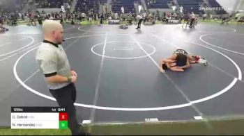 120 lbs Consi Of 8 #1 - Cilus Cabral, Lions WC vs Nico Hernandez, East Valley WC