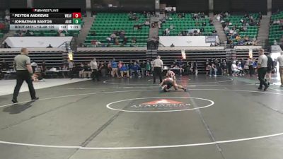 1A-4A 132 Semifinal - Johnathan Santos, Alexandria HS vs Peyton Andrews, Weaver